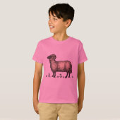 シープラムファームアニマルヴィンテージ Tシャツ (正面フル)