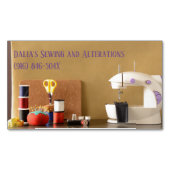 シープレス/ドレスメイキング/テーラー裁縫ショップ マグネット名刺 (正面)