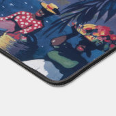 シープレーンの旅行ポス飛んでいるターカリブの デスクマット (コーナー)