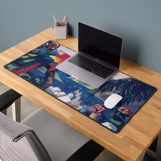 シープレーンの旅行ポス飛んでいるターカリブの デスクマット (オフィス2)