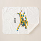 シープレーン漫画イラストレーション シェルパブランケット (正面(横))