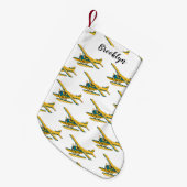 シープレーン漫画イラストレーション スモールクリスマスストッキング (正面 (吊り時))