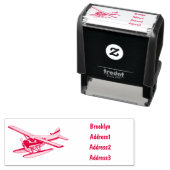 シープレーン漫画イラストレーション セルフインキングスタンプ (インサイチュ)