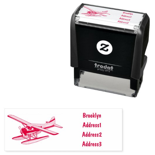 シープレーン漫画イラストレーション セルフインキングスタンプ (インサイチュ)