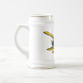 シープレーン漫画イラストレーション ビールジョッキ (左)