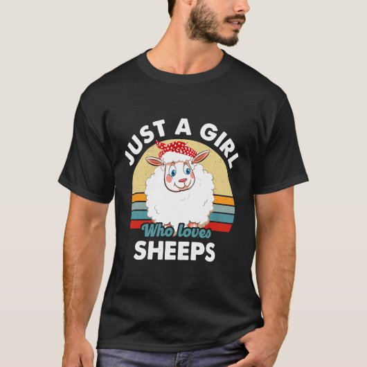 シープ好きの女の子だけシープ恋人シャツ Tシャツ (正面)