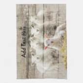 シープ素朴ベビーラムバーラップ キッチンタオル (縦)