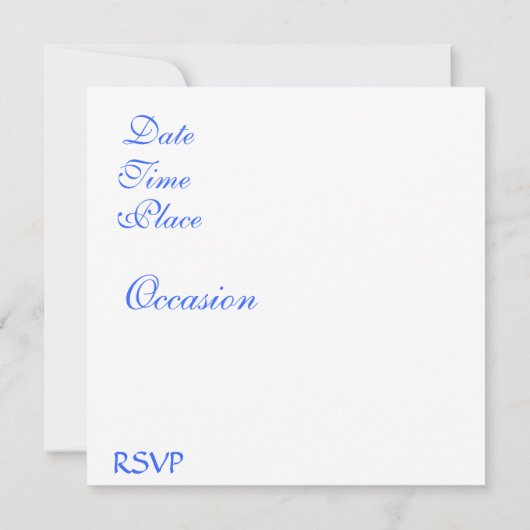 シープ 招待状 (裏面)