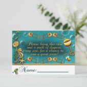 シーベイビーシャワーおむつラッフルカードの下 エンクロージャーカード (スタンド正面)