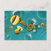 シーベイビーシャワーおむつラッフルカードの下 エンクロージャーカード (裏面)