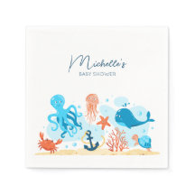 シーベイビーシャワーの下で