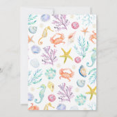 シーベイビーシャワーの下で 招待状 (裏面)