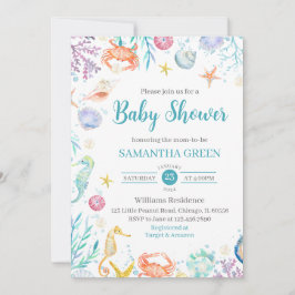 シーベイビーシャワーの下で 招待状