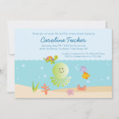 シーベイビーシャワーの下で 招待状 (正面)