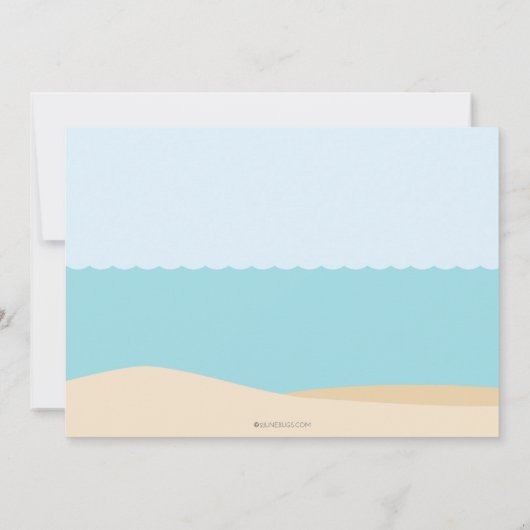 シーベイビーシャワーの下で 招待状 (裏面)