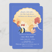 シーベイビーシャワーの生き物 招待状 (正面/裏面)