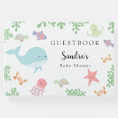 シーベイビーシャワーカワイイカスタムパステル ゲストブック (正面)