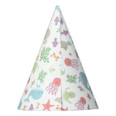 シーベイビーシャワーパーティーかわいいパステルキュート パーティーハット (裏面)