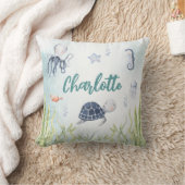 シーベイビーシャワー子供部屋枕の下 クッション (ブランケット)