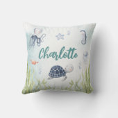 シーベイビーシャワー子供部屋枕の下 クッション (裏面)