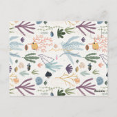 シーベイビーシャワー男女兼用招待状の下で ポストカード (裏面)