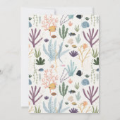 シーベイビーシャワー男女兼用招待状の下で 招待状 (裏面)