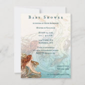 シーベビーガールシャワーの下 招待状 (正面)