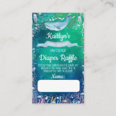 シーベビーシャワーおむつラッフルチケット エンクロージャーカード (正面)
