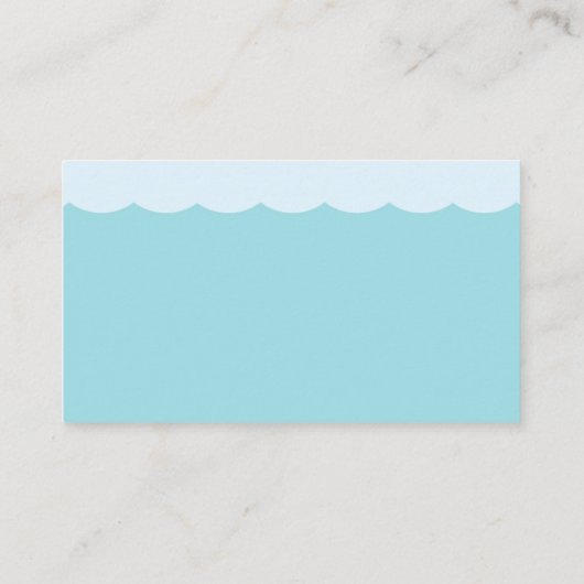 シーベビーシャワーおむつラッフルチケット 名刺 (裏面)