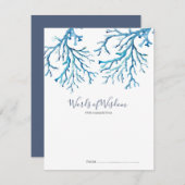 シーベビーシャワーアドバイスカード (正面/裏面)