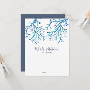 シーベビーシャワーアドバイスカード