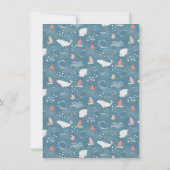 シーベビーシャワーサンキューカード 招待状 (裏面)