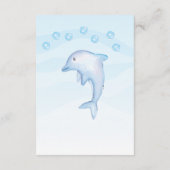 シーベビーシャワーブックの下でベビー エンクロージャーカード (裏面)