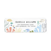 シーベビーシャワー差出人住所 ラベル (正面)