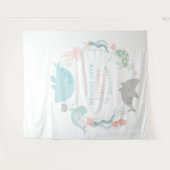 シーベビーシャワー招待状 タペストリー (正面(横))