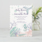 シーベビーシャワー招待状 招待状 (スタンド正面)