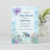 シーベビーシャワー招待状 招待状 (スタンド正面)