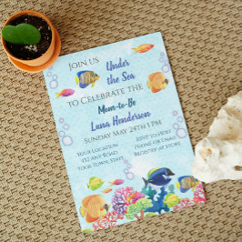 シーベビーシャワー招待状 招待状