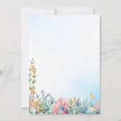 シーベビーシャワー招待状 招待状 (裏面)