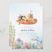 シーベビーシャワー招待状 招待状 (正面/裏面)