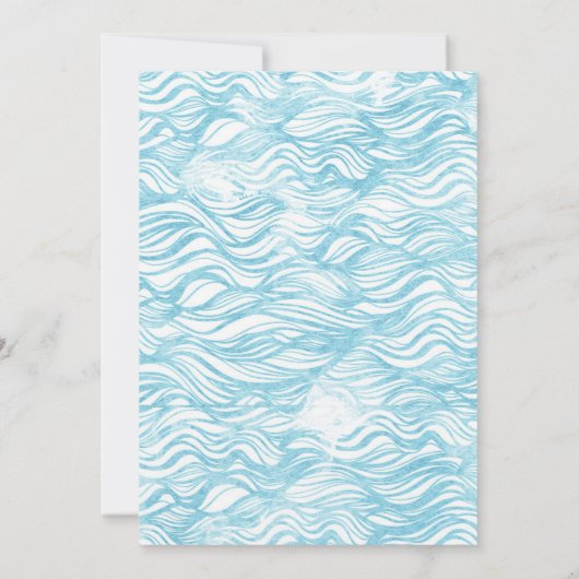 シーベビーシャワー招待状 招待状 (裏面)