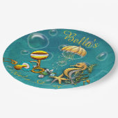 シーベビーシャワー紙プレート ペーパープレート (アングル)