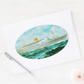 シーベルゲンスフィヨルド 楕円形シール (封筒)