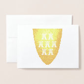 シーベンビュルゲンサクソニア人 箔カード (封筒付き正面)