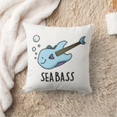 シーベースおもしろいベースのギターフィッシュパン クッション (ブランケット)