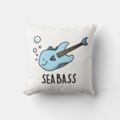 シーベースおもしろいベースのギターフィッシュパン クッション (正面)