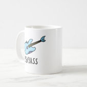 シーベースおもしろいベースのギターフィッシュパン コーヒーマグカップ (正面左)