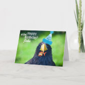 シーホおもしろいーク·バード·ハッピーバースデー カード (正面)