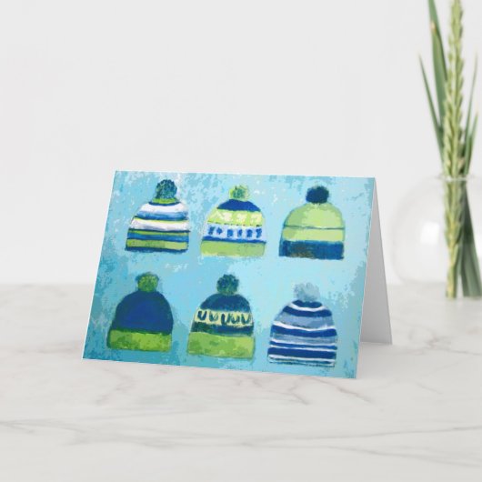 シーホークキャップグリーティングカード カード (正面)