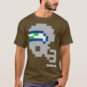 シーホークスTecmoボウルヘルメットクルーネックスウェットシャツ Tシャツ